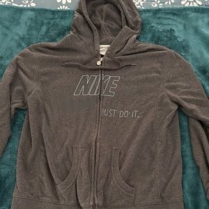 Nike Charcoal Full-Zip Hoodie